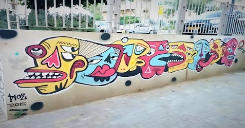 Nachalat binyamin graffiti-tour in Tel Aviv